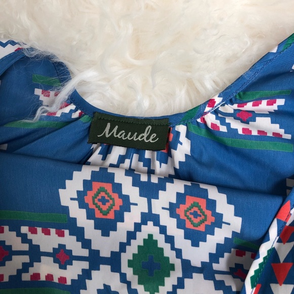 Maude multi-colored western print tunic dress - Picture 7 of 8